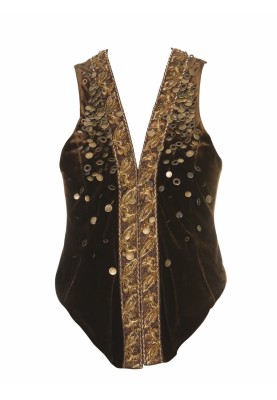 Pattern Velvet waistcoat with elongated pleats (Burda 11/2010, pattern number 140)