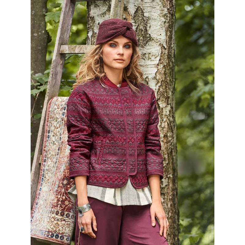 Pattern Straight-cut jacket...