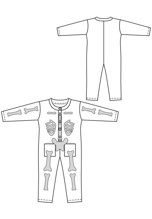 Pattern Costume Skeleton (Burda 11/2018, pattern number 129 A)