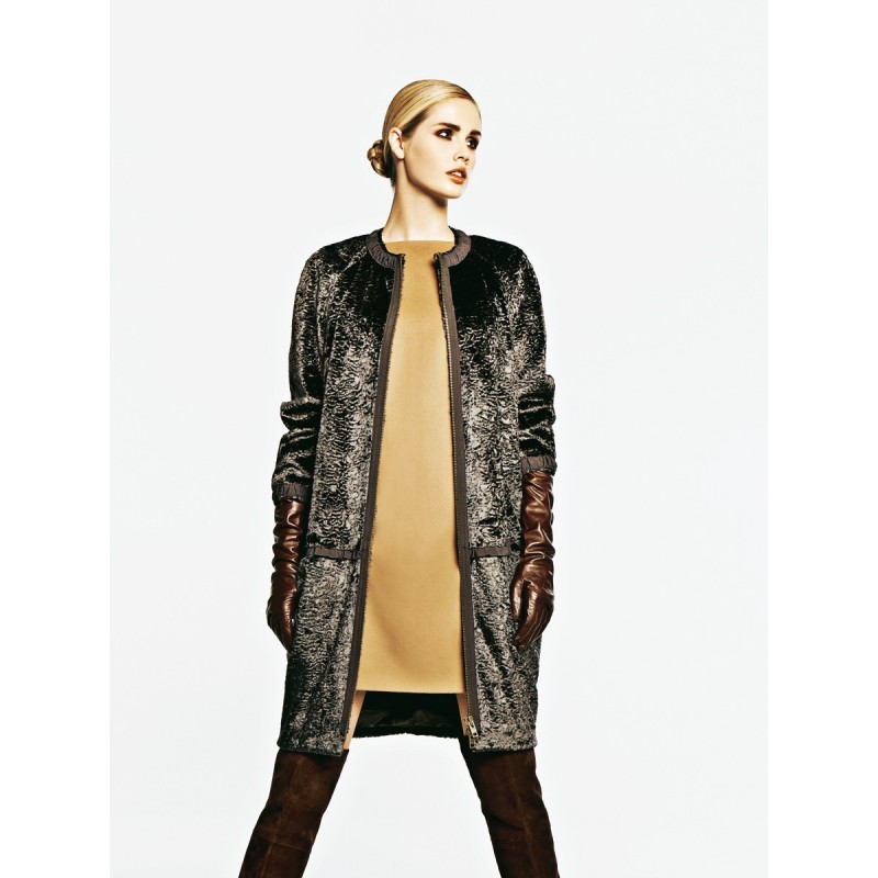 Pattern Fur coat with...