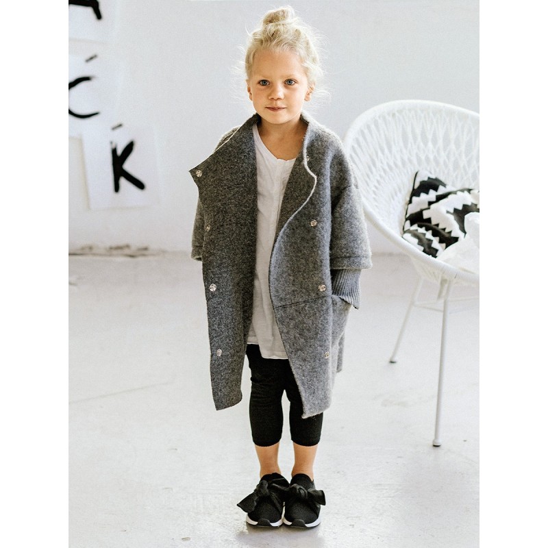 Pattern Straight-cut coat...