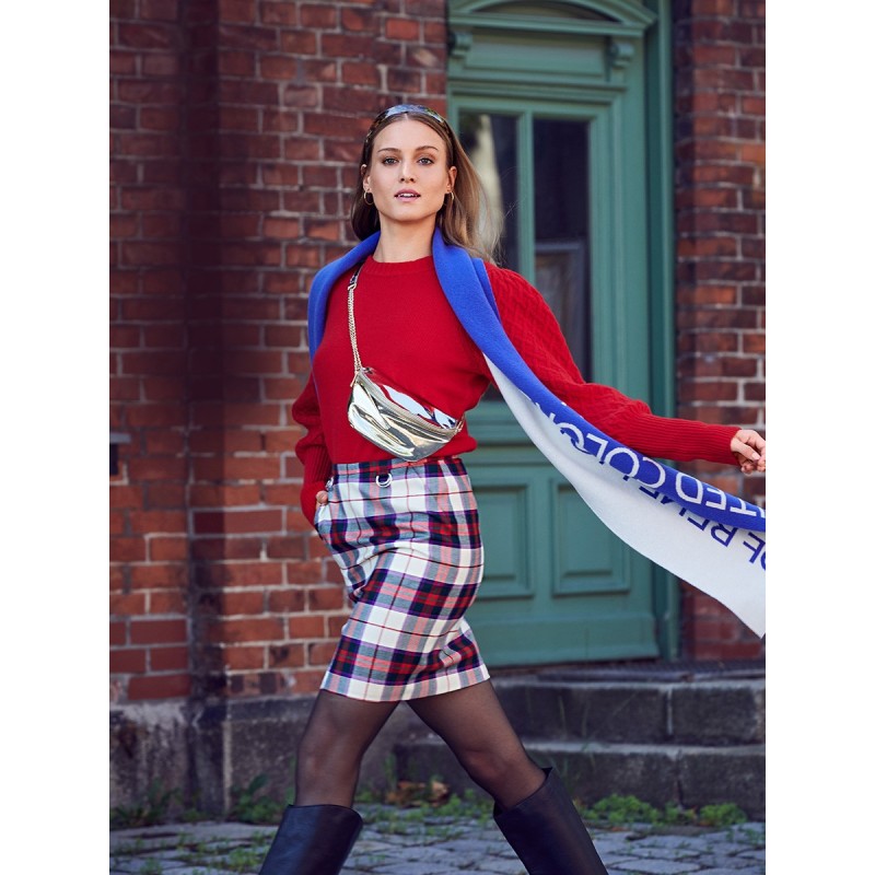 Pattern Mini skirt with...