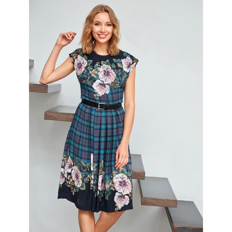 Pattern Dress cut off with...