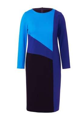 Pattern Sheath dress in color-blocking style (Burda 11/2019, pattern number 122)