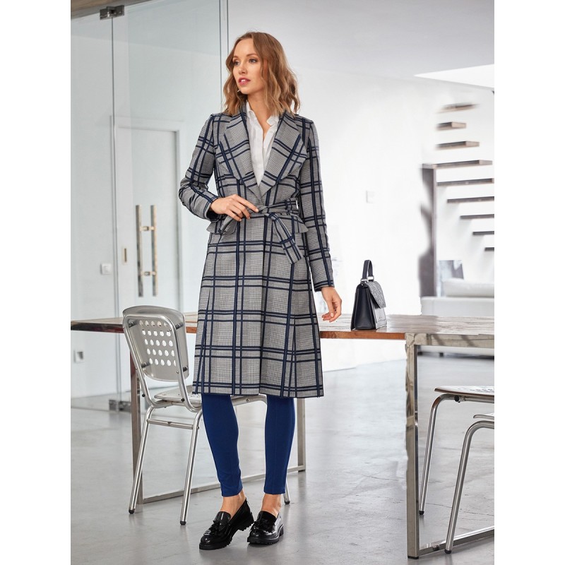 Pattern Tailored coat with...