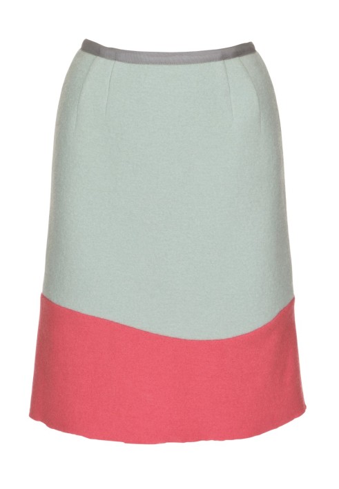 Pattern Lodenov skirt in color-block style (Burda 12/2012, pattern number 109)