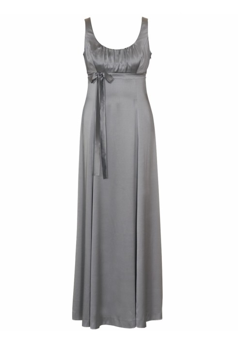 Pattern Empire-style satin maxi dress (Burda 12/2010, pattern number 126 A)