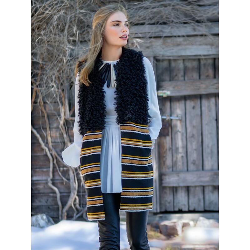 Pattern Straight-cut vest...