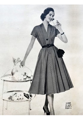 Vintage dress pattern from Burda Moden 6/1955 (Burda 7/2020, pattern number 121)