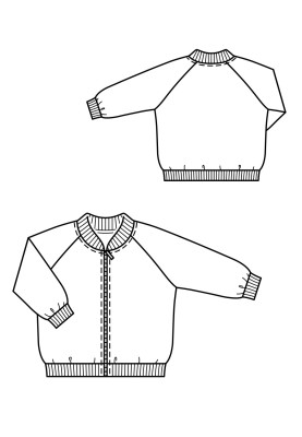 Pattern Cardigan in sports style (Burda 11/2019, pattern number 131)