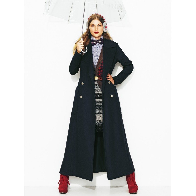 Pattern Maxi coat of a...