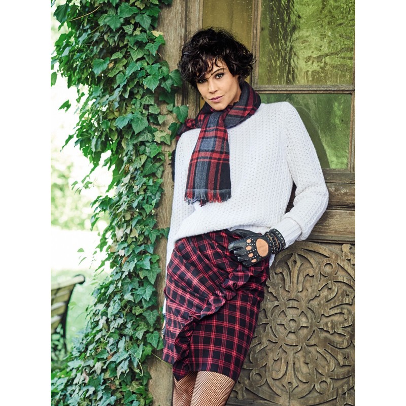 Pattern Mini skirt with...