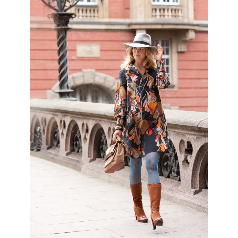 Pattern A-line dress with...