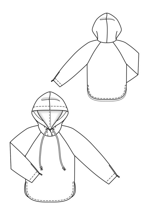 Pattern Anorak with raglan sleeves and hood (Burda 11/2019, pattern number 113)