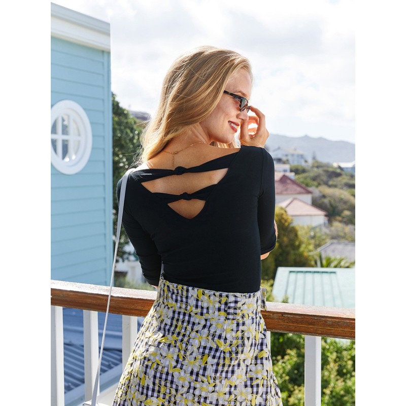 Pattern Pullover with a...