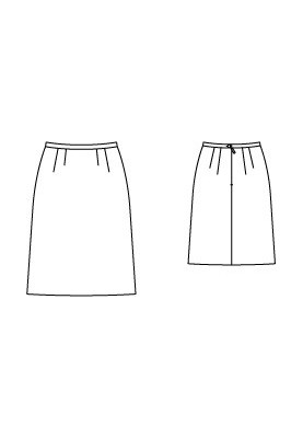 Pattern Skirt with a flared silhouette on a narrow waist (Burda 12/2012, pattern number 108)