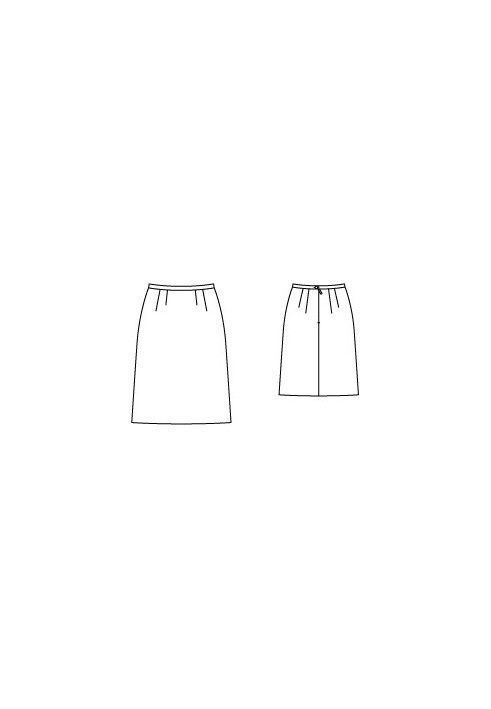 Pattern Skirt with a flared silhouette on a narrow waist (Burda 12/2012, pattern number 108)