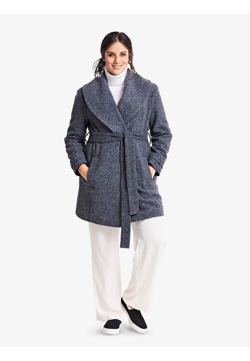 Pattern Straight silhouette coat with a wide shawl collar (Burda 2/2018, pattern number 6394 A)