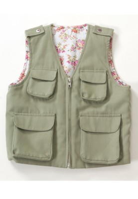 Pattern Gabardine vest with patch pockets (Burda 3/2012, pattern number 137)