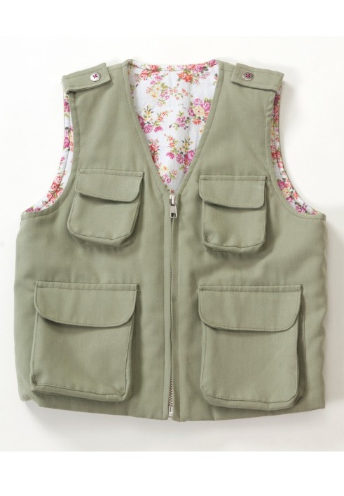 Pattern Gabardine vest with patch pockets (Burda 3/2012, pattern number 137)