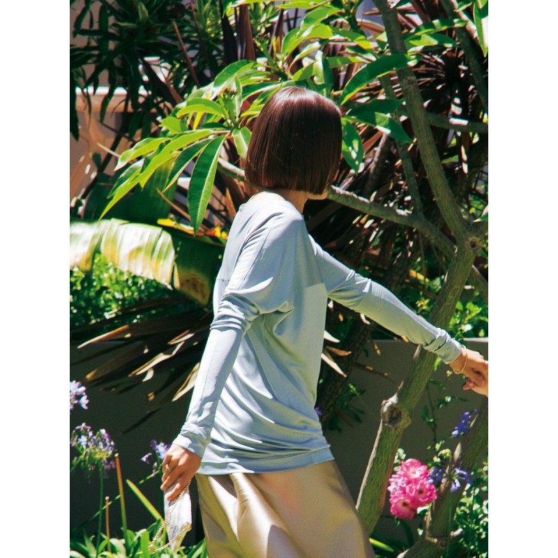 Pattern Bat long-sleeved...