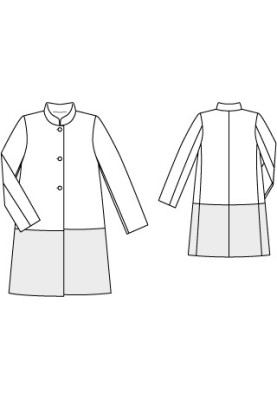 Pattern Single-breasted coat with stand-up collar (Burda 11/2010, pattern number 101)