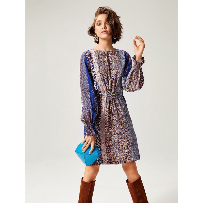 Pattern Mini dress with...