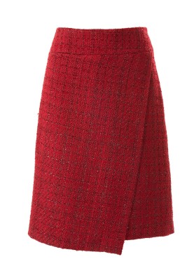 Pattern Straight-cut skirt with asymmetric hem (Burda 12/2018, pattern number 117 A)