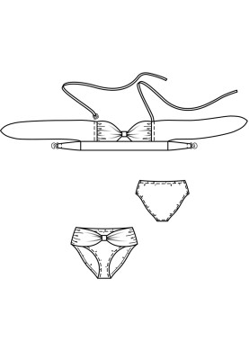 Bikini pattern with removable straps (Burda 7/2018, pattern number 115)