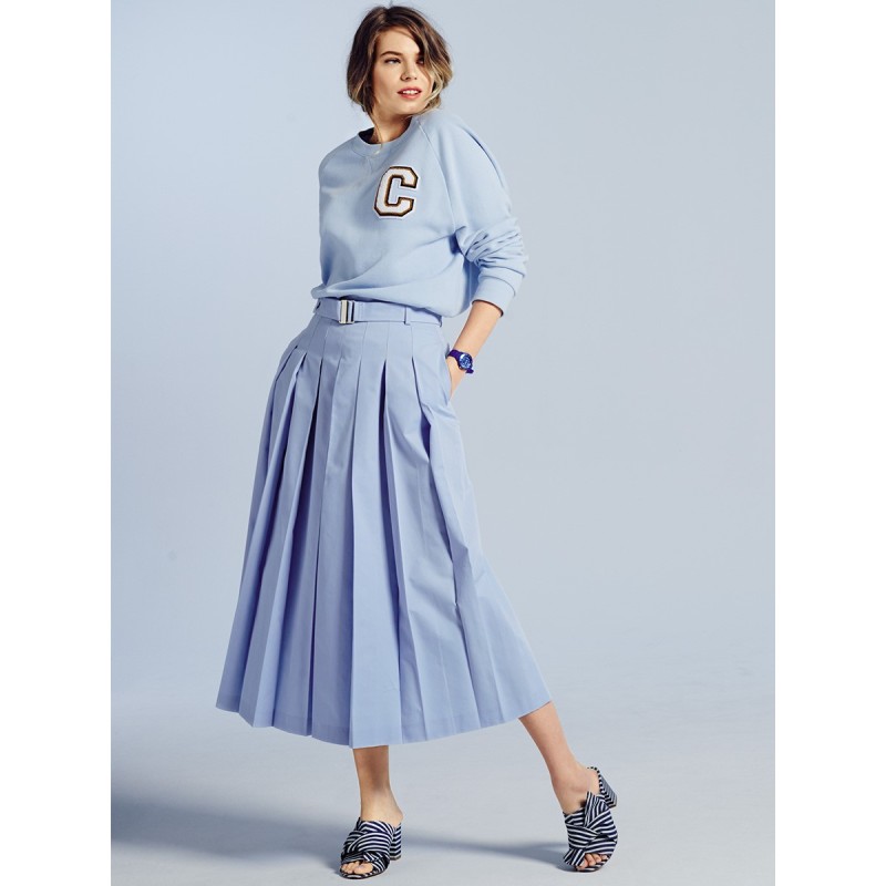 Pattern Skirt-trousers with...