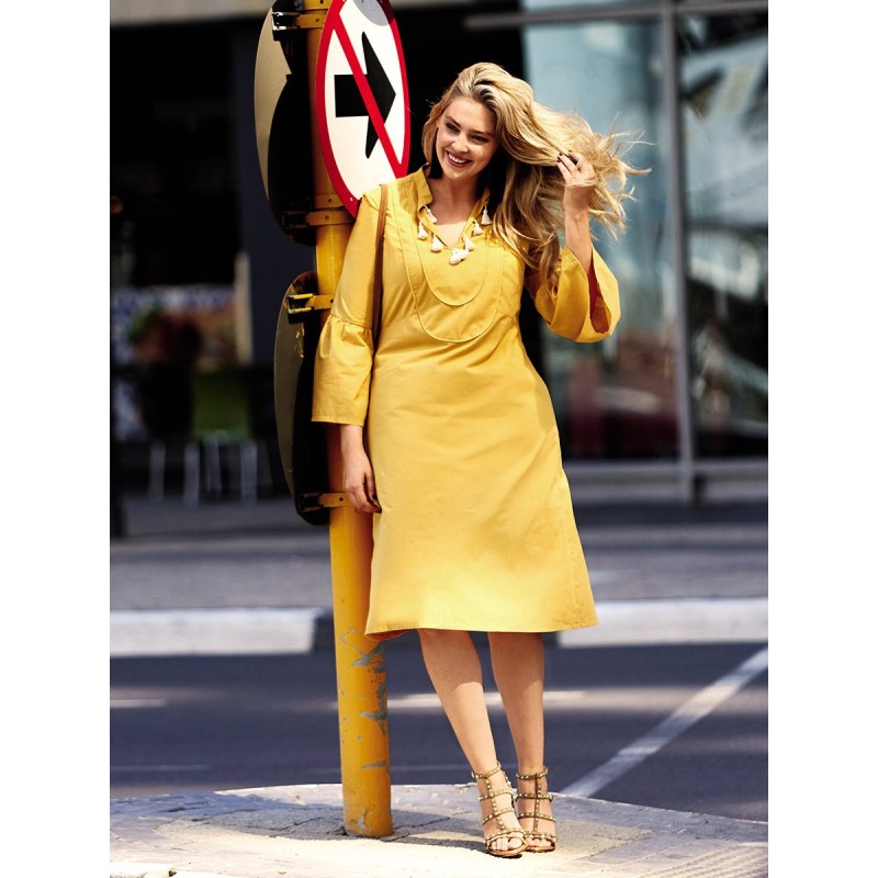 Pattern A-line dress with...