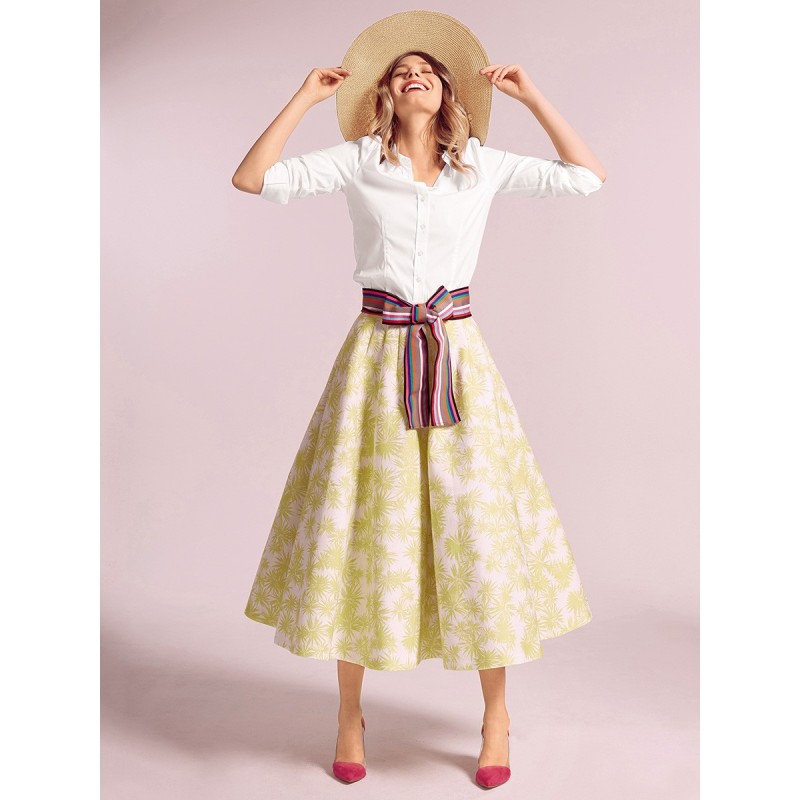Pattern Sun skirt in the...