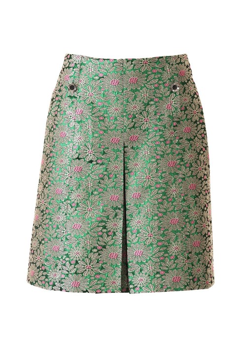 Pattern A-line skirt with opposite pleat (Burda 7/2018, pattern number 114 A)