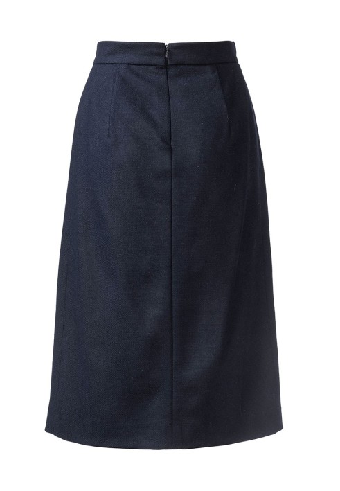 Pattern Straight-cut skirt with a bow on the waist (Burda 2/2020, pattern no. 6181 B)