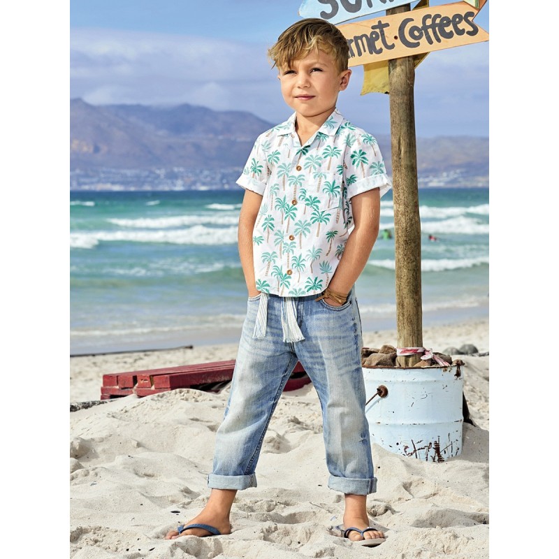 Pattern Shirt with lapels...