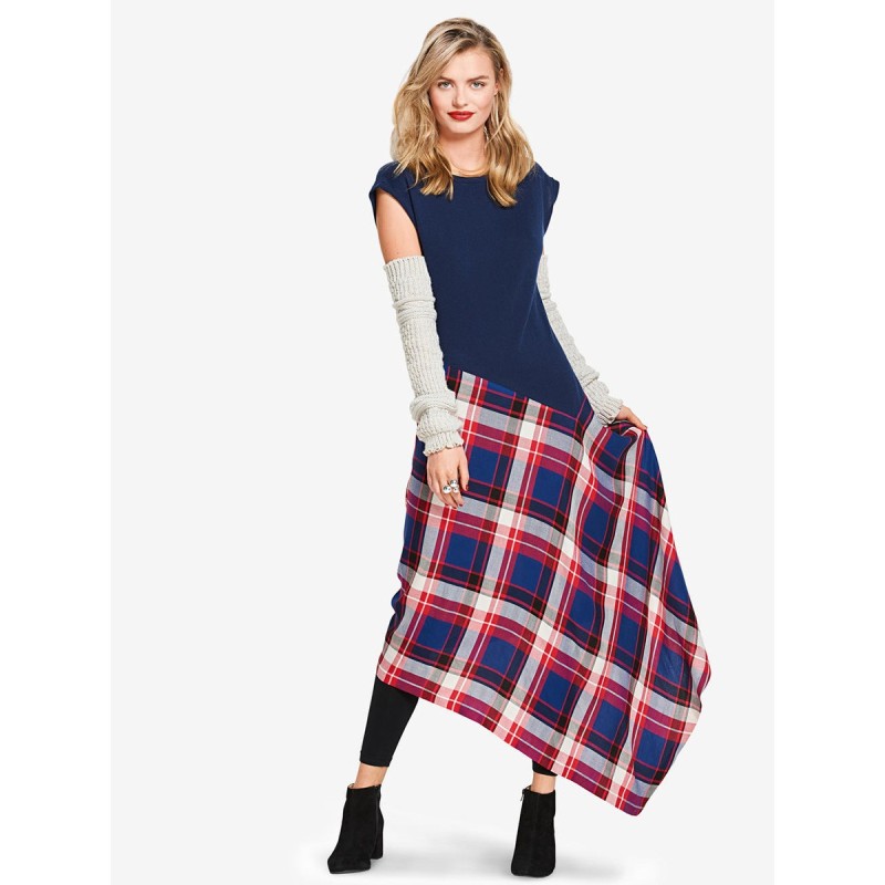 Pattern Knitted dress with...