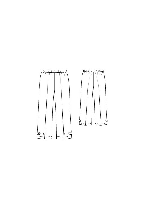 Pattern Straight-cut linen trousers (Burda 7/2010, pattern number 135 A)