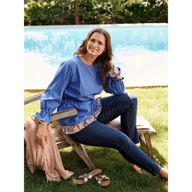 Pattern Tunic with frills...