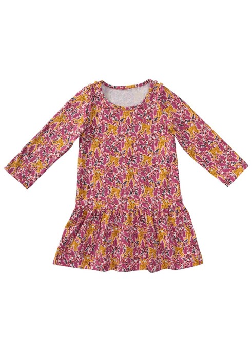 Pattern Knitted dress with a wide frill (Burda 1/2020, pattern number 132)