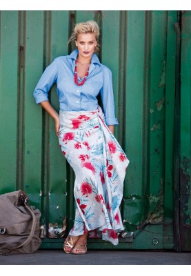 Pattern Silk maxi skirt with flounce (Burda 7/2012, pattern number 138)