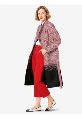 Pattern Coat of a fitted silhouette with a stand-up collar (Burda 2/2019, pattern number 6290 A)