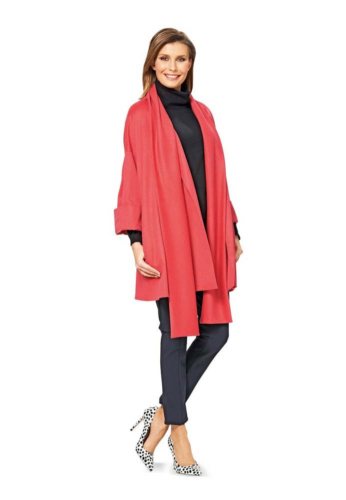 Pattern Jacket with a wide scarf collar (Burda 2/2015, pattern number 6737 B)