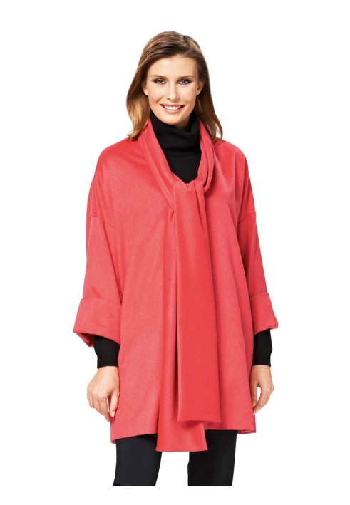 Pattern Jacket with a wide scarf collar (Burda 2/2015, pattern number 6737 B)