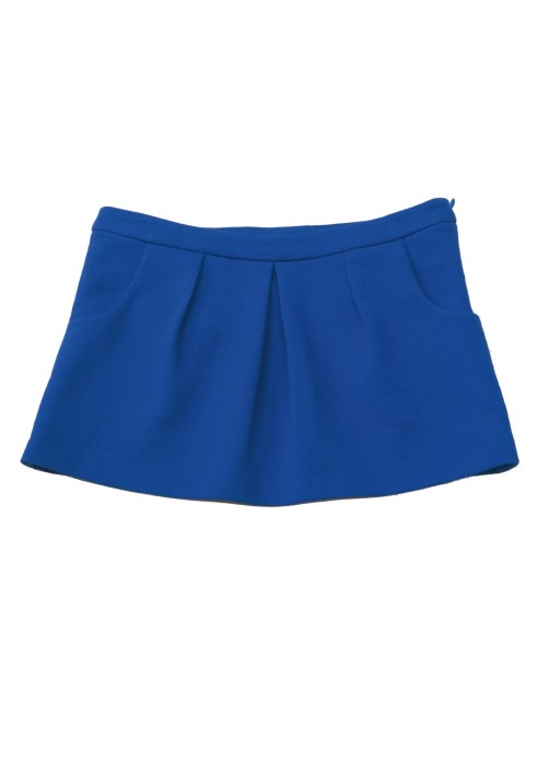 Pattern Knitted mini skirt with pleats (Burda 8/2011, pattern number 144 A)