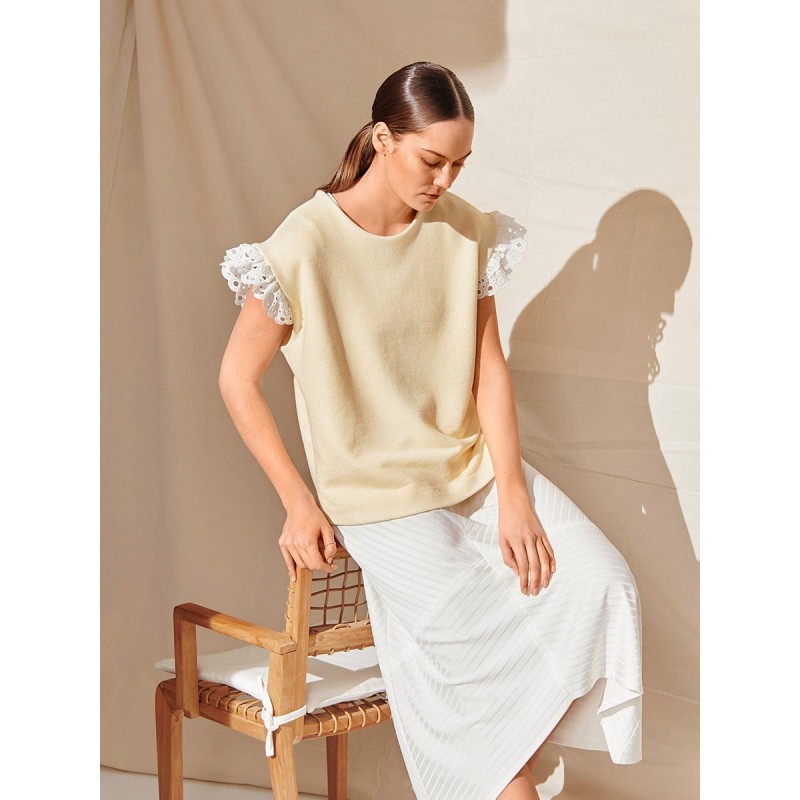 Pattern Knitted top with...