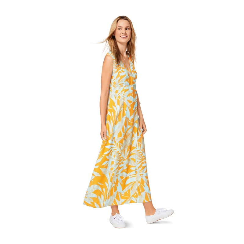 Pattern Maxi dress with...