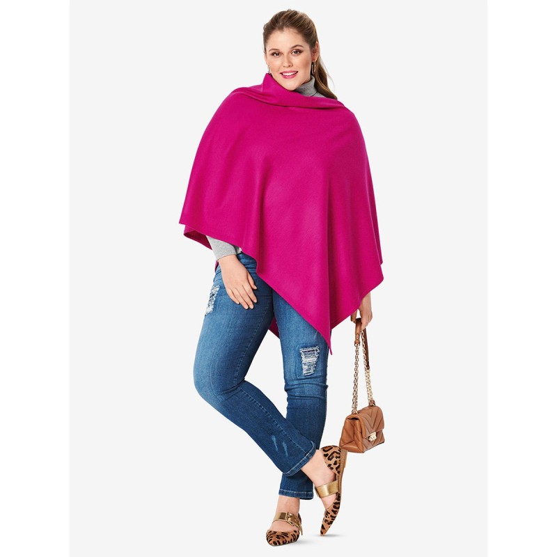 Pattern Poncho with an...