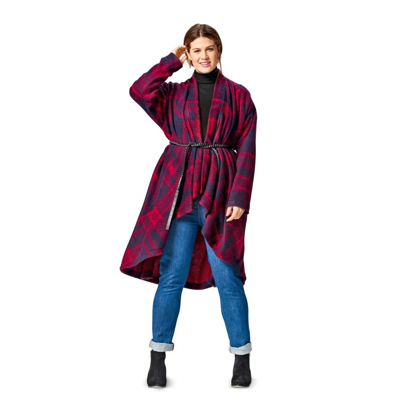 Pattern Long cardigan with...