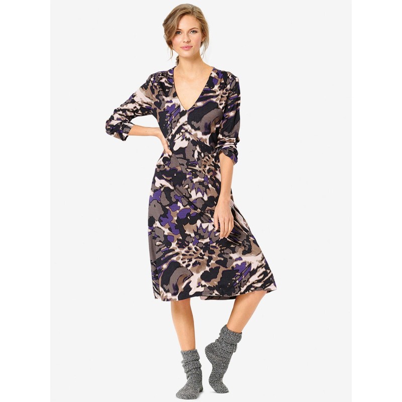 Pattern Knitted dress with...