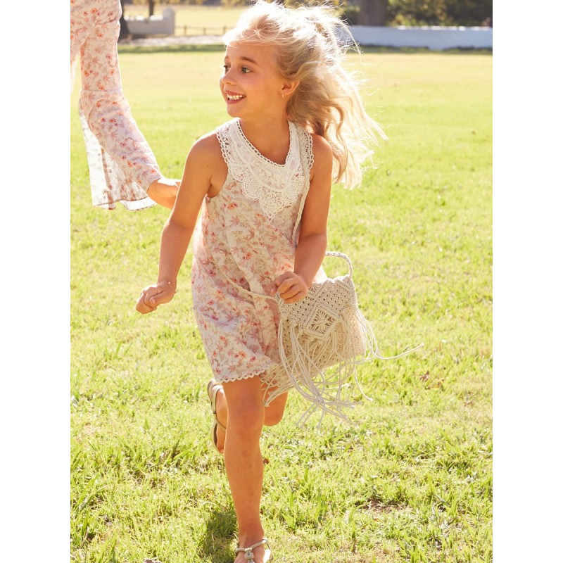 Pattern Flared dress with a...